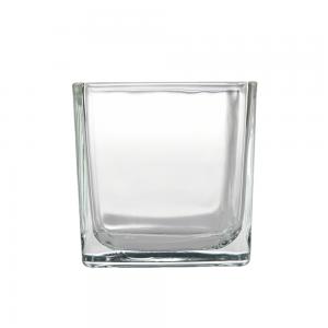 Empty Bottle Clear Glass Candle Jar 200ml DIY SQ